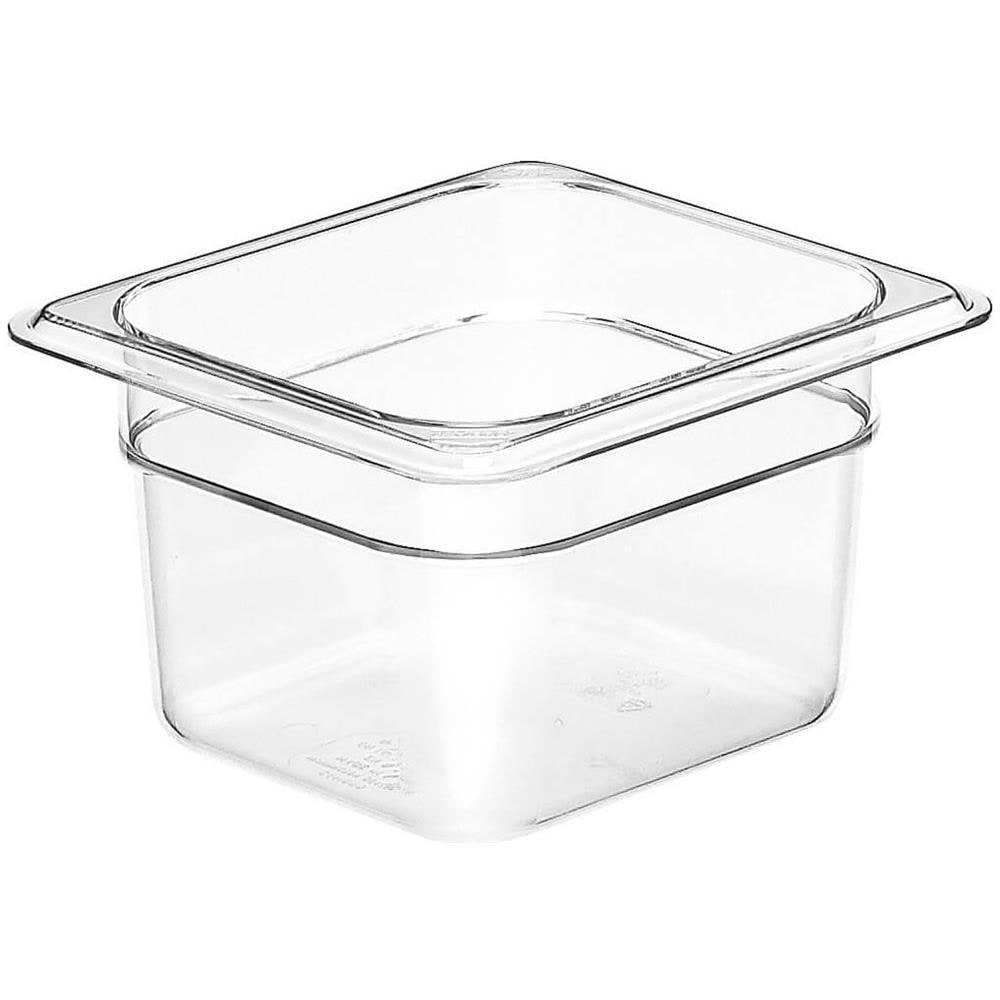 Bacinella Gastronorm Gn 1/6 Cm 17,6x16,2 In Policarbonato - 1/6 H 100 - Foto 3