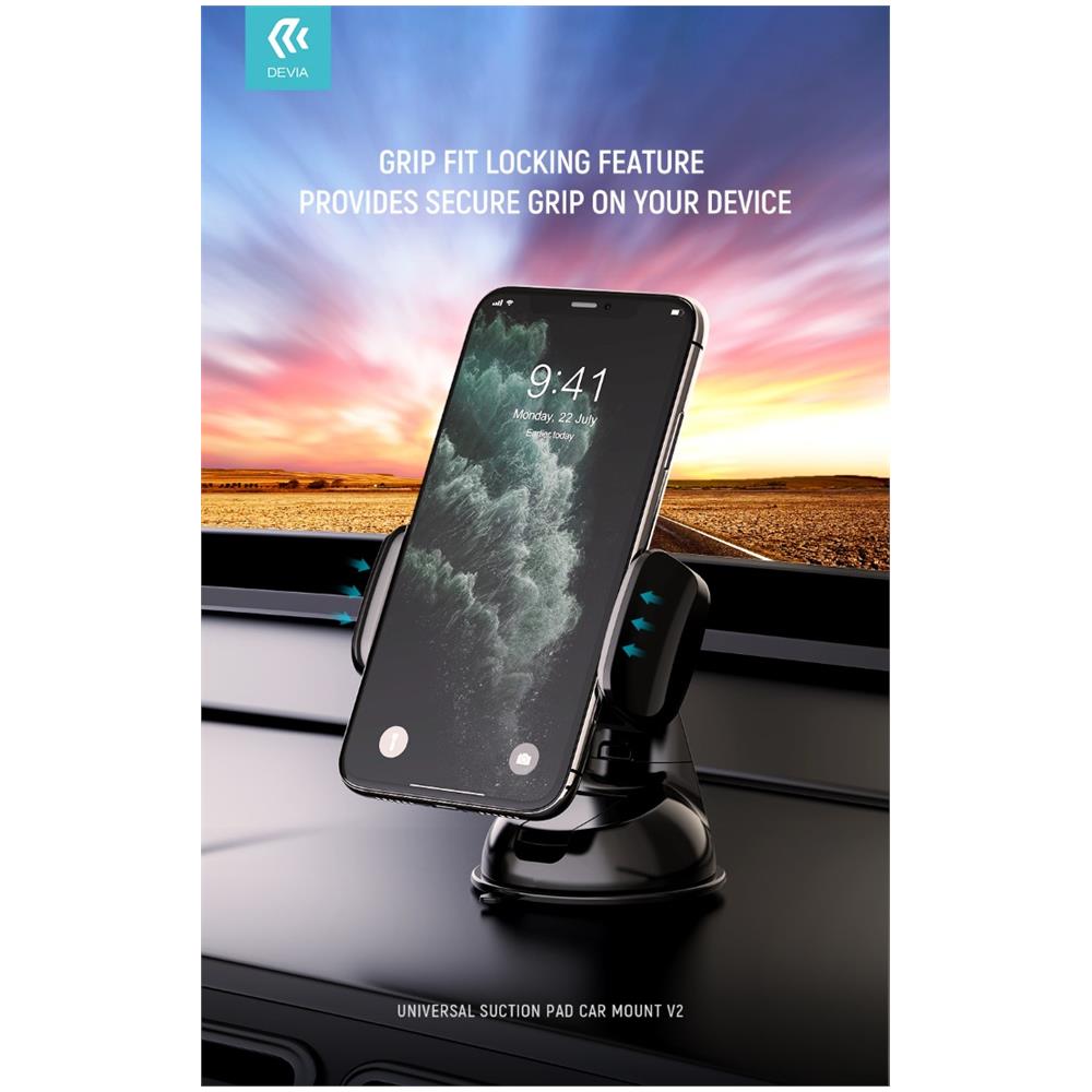 Supporto Smartphone Da 3.5 A 6.5 Pollici Da Auto A Ventosa - Foto 1