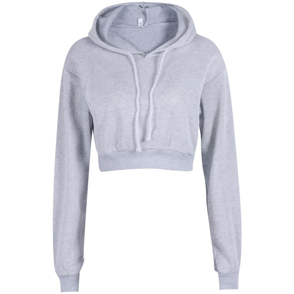 SLOWMOOSE - Felpa Con Cappuccio Ritagliata Da Palestra, Cappotti Da Donna  Con Cappuccio Da Donna [ grigio / S] - ePRICE