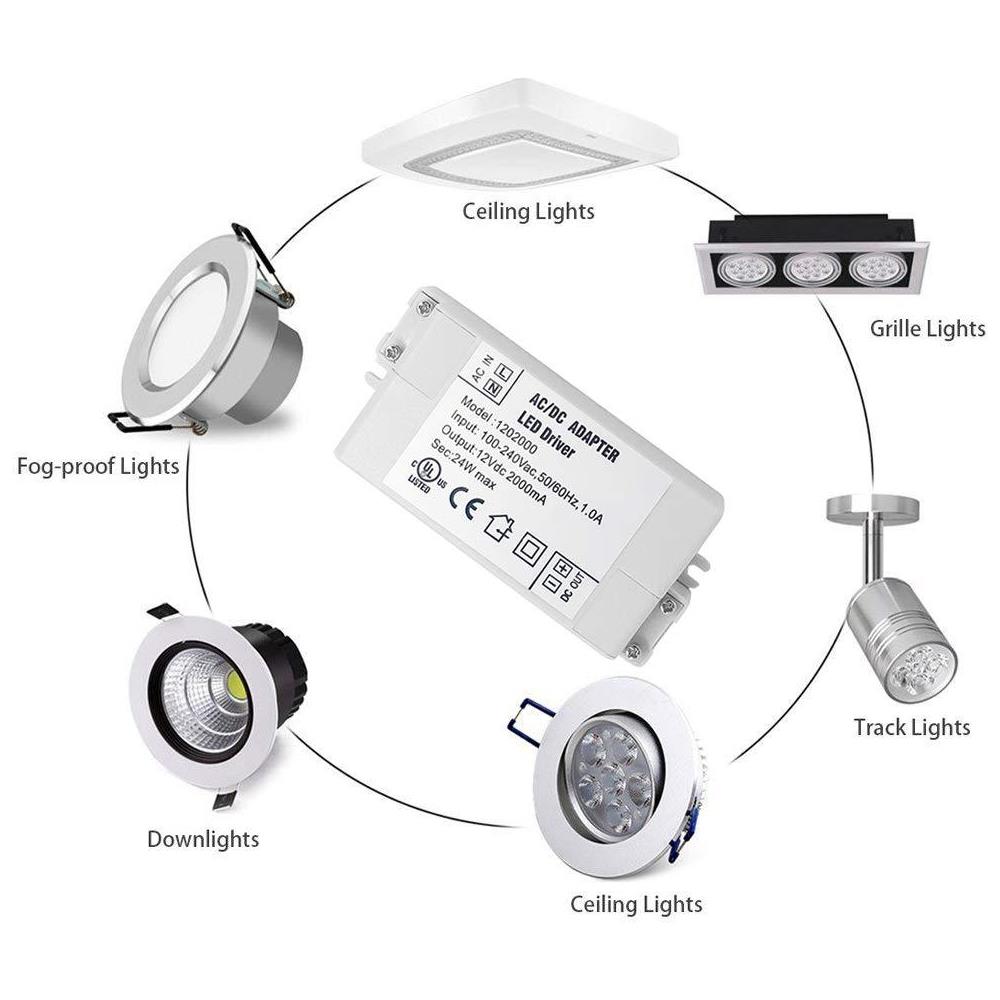 Autista Ip44 12v 24w Led 2a Universale Ha Regolato Ac Dc Switching Power Supply Constant Voltage Transformer Adattatore Per Cctv Striscia Di Luce Della Macchina Fotografica G4 Mr11 Mr16 Gu5.3 Lampadina (confezione Da 1) - Foto 2