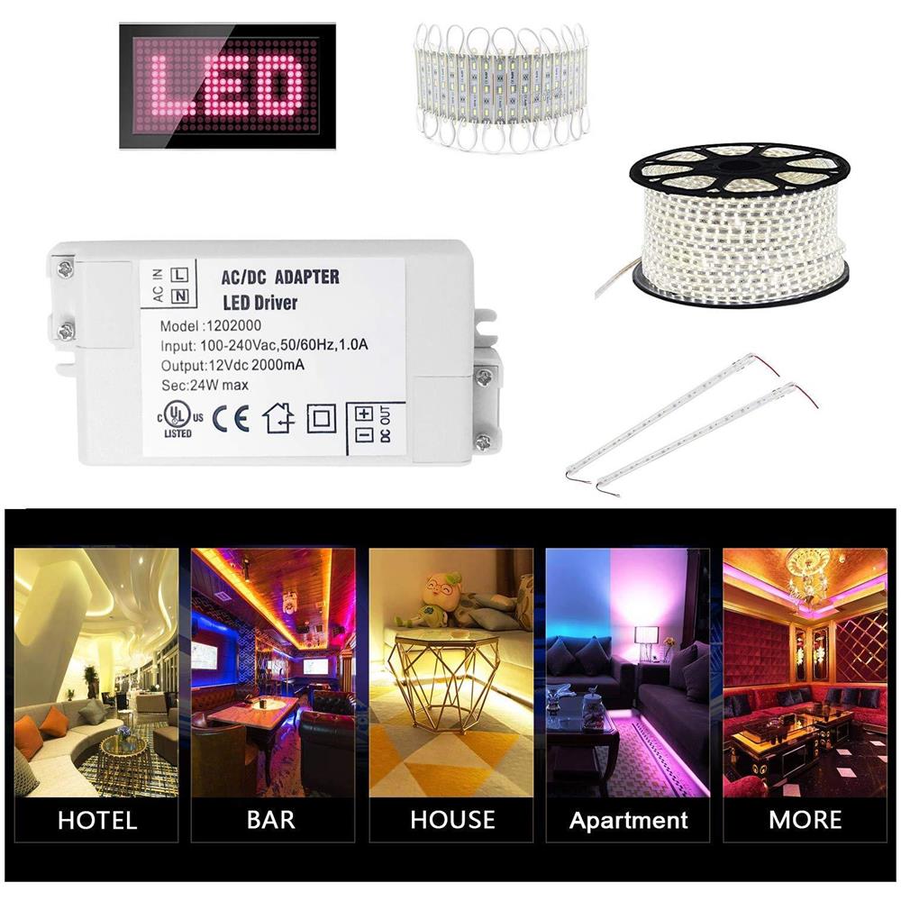 Autista Ip44 12v 24w Led 2a Universale Ha Regolato Ac Dc Switching Power Supply Constant Voltage Transformer Adattatore Per Cctv Striscia Di Luce Della Macchina Fotografica G4 Mr11 Mr16 Gu5.3 Lampadina (confezione Da 1) - Foto 4
