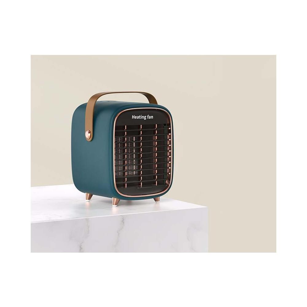 Termoventilatore Elettrico in Ceramica Design Retrò Verde - Foto 2