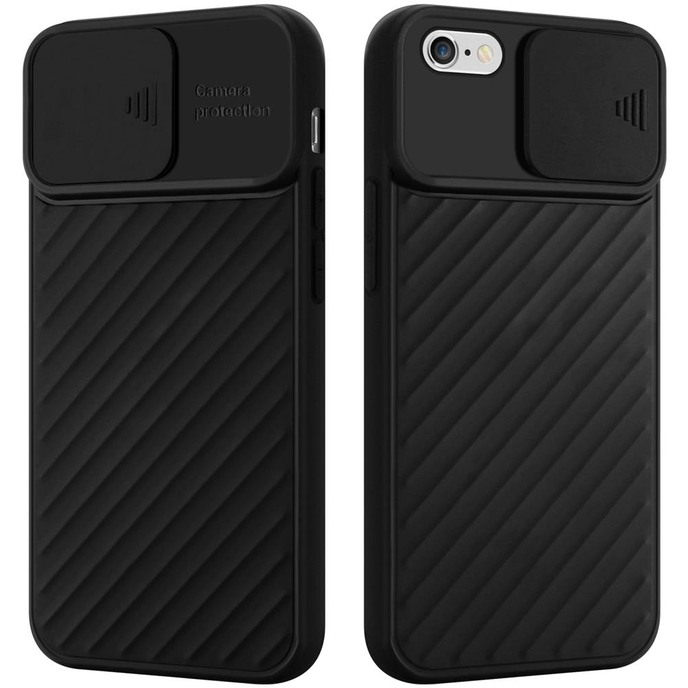 Custodia Compatibile Con Apple Iphone 6 / 6s In Opaco Noir - Coperchio Protettivo In Silicone Tpu Flessibile E Con Protezione Per La Fotocamera - Foto 1