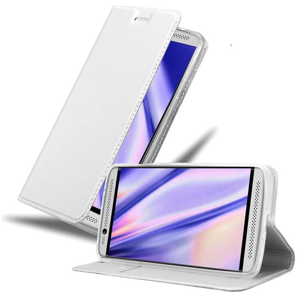 Custodia Compatibile Con Zte Axon 7 Mini In Classy Argento - Coperchio Protettiva Con Chiusura Magnetica, Funzione Stand E Tasca Per Le Carte - Foto 1