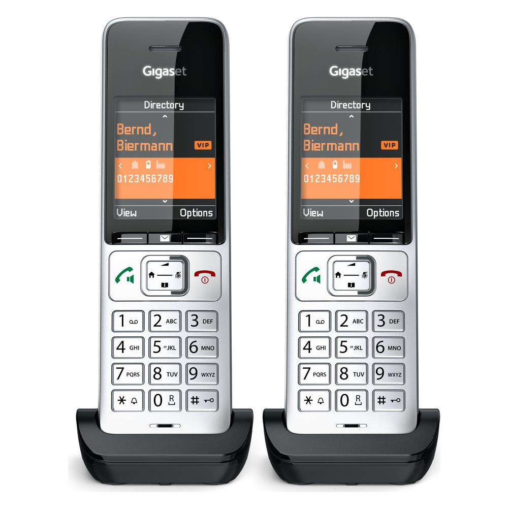 COMFORT 500HX duo Telefono analogico /DECT Identificatore di chiamata Nero, Argento - Foto 2