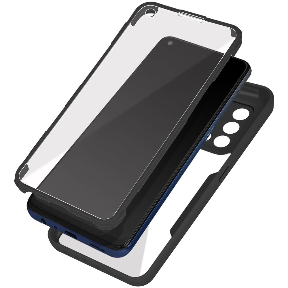 Cover Oppo A74 4g Retro Plexiglass Fronte Polimero Bordo Nero - Foto 1