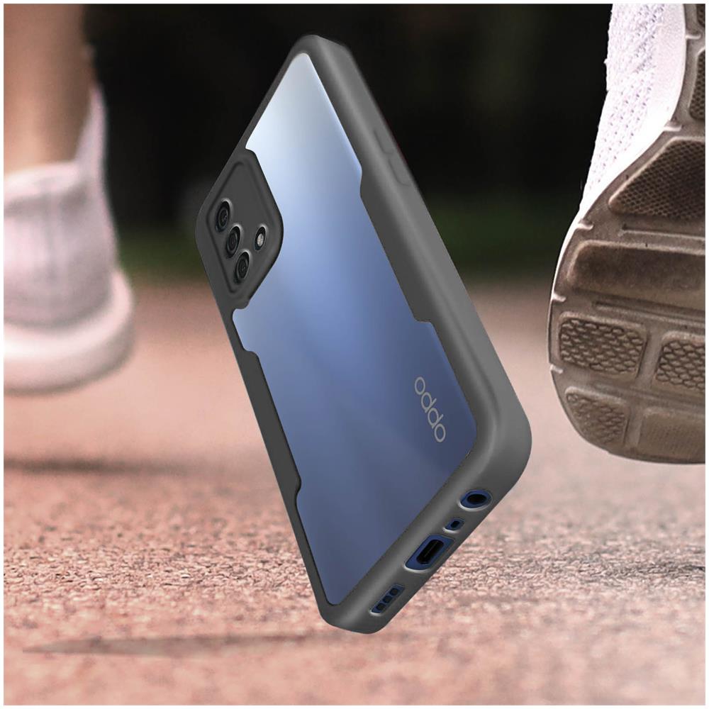 Cover Oppo A74 4g Retro Plexiglass Fronte Polimero Bordo Nero - Foto 10