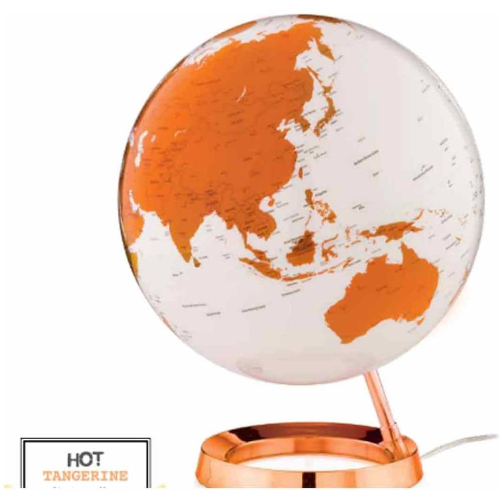 Mappamondo Luminoso Light & Colour Ø 30 Cm - Arancione - Foto 1