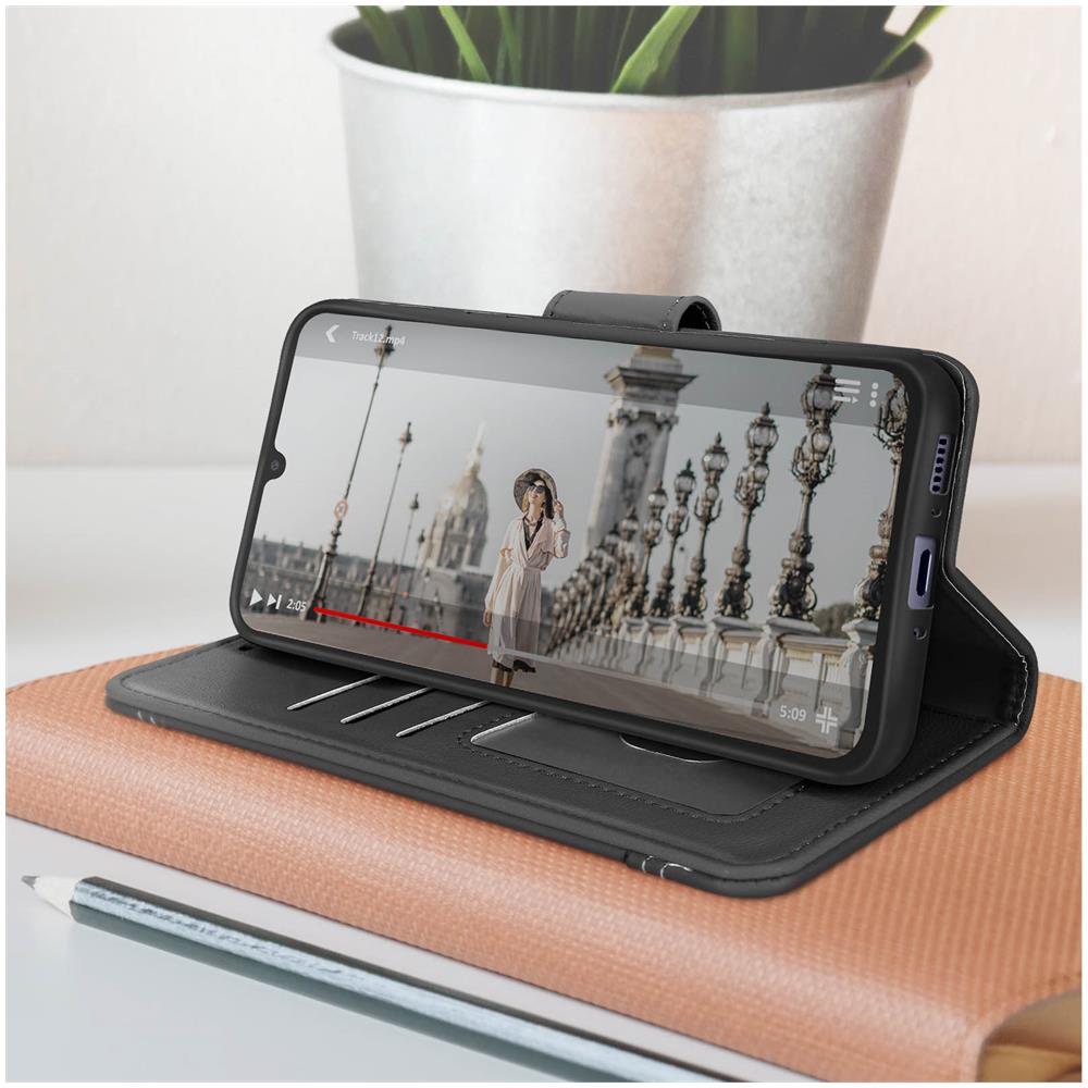 Custodia Per Samsung Galaxy A34 5g Folio Multiscomparto Supporto Video Nera - Foto 2