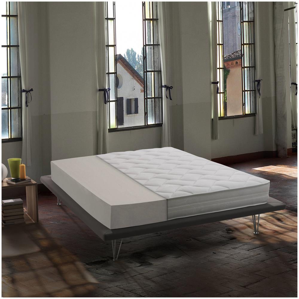 Materasso Piazza E Mezza Cauro, Materasso Sfoderabile In Waterfoam, 100% Made In Italy, Anti Acaro E Anallergico, Cm 120x190h19 - Foto 1