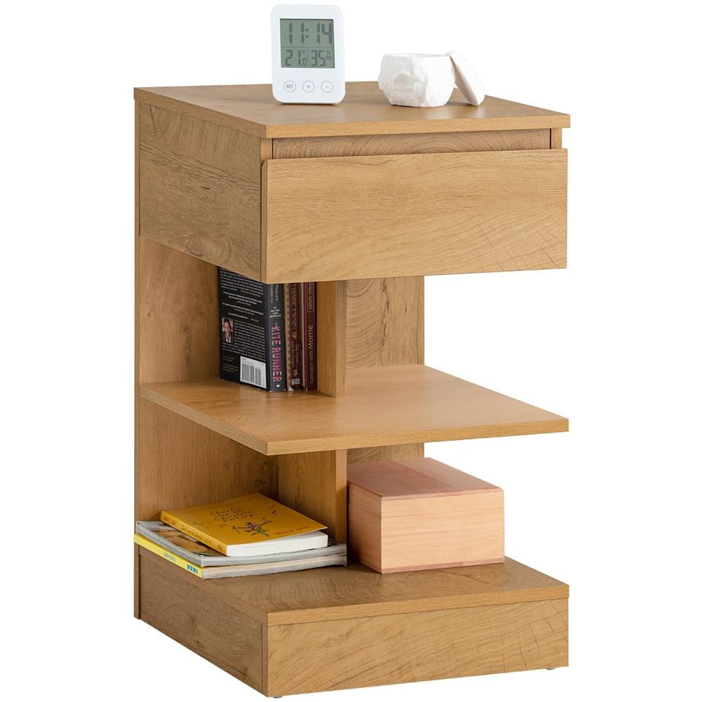 Tavolino Da Divano Tavolino Da Soggiorno Comodini Letto Con Cassetto Naturale Fbt49-n - Foto 1