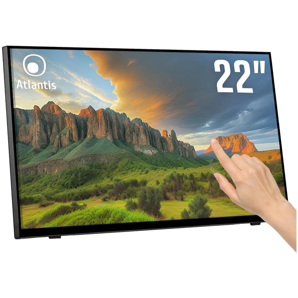 Monitor Touch Screen 21.4" LED IPS A05-T22A-VHDM 1920 x 1080 Full HD Tempo di Risposta 7 ms - Foto 1