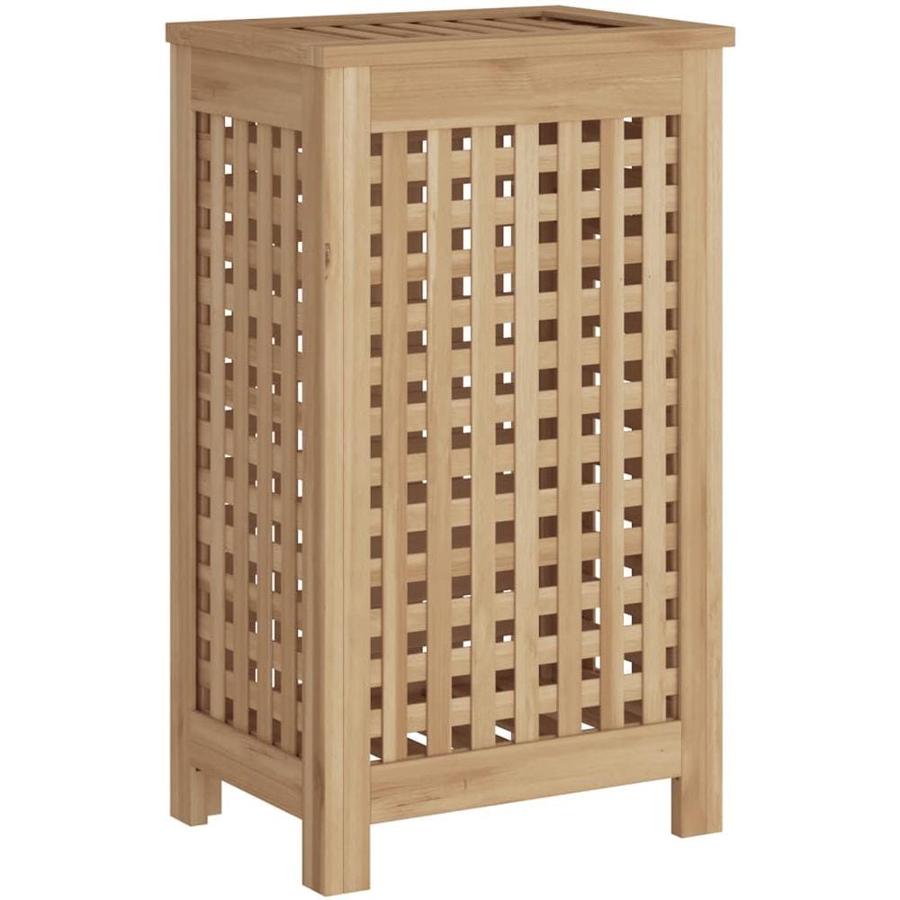 Cesto Del Bucato 35x25x60 Cm In Legno Massello Di Teak - Foto 3