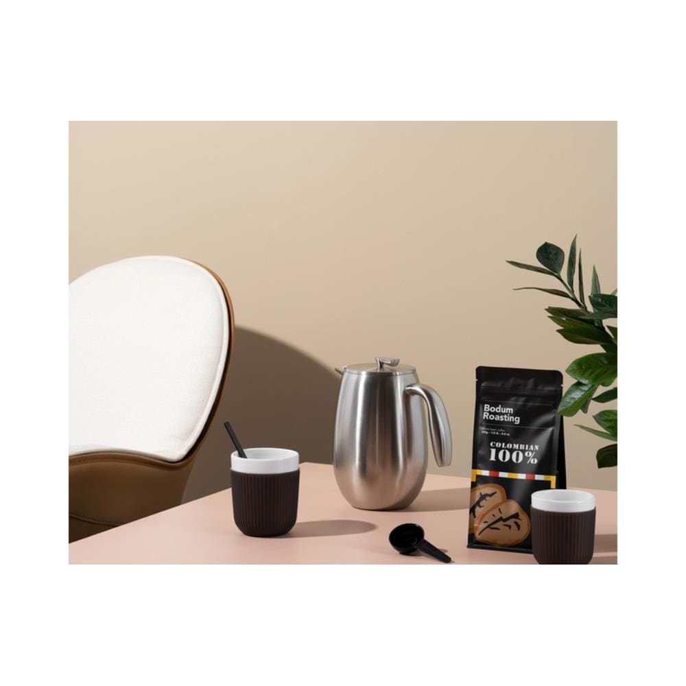 Caffettiera a Doppia Parete 1 L 8 Tazze Colore Argento - Foto 4