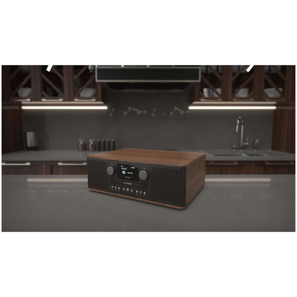 Sistema Musicale Classic C-D6 con Lettore CD / DAB+ /FM / Bluetooth / AUX / USB Potenza RMS 30 W Colore Nero / Noce - Foto 7