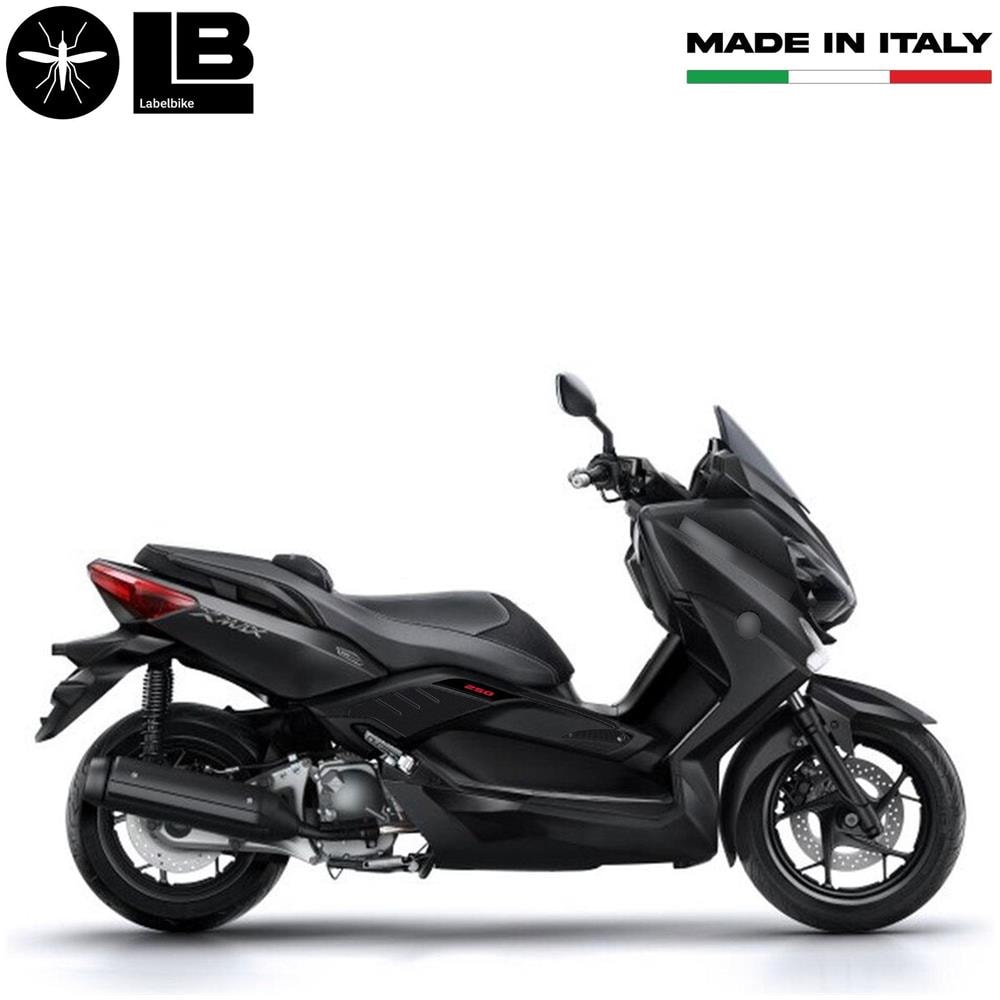 Adesivi Gel 3D Protezioni Boomerang Compatibili Con Yamaha Xmax 250 2014-2016 Carbonio-Rosso - Foto 3