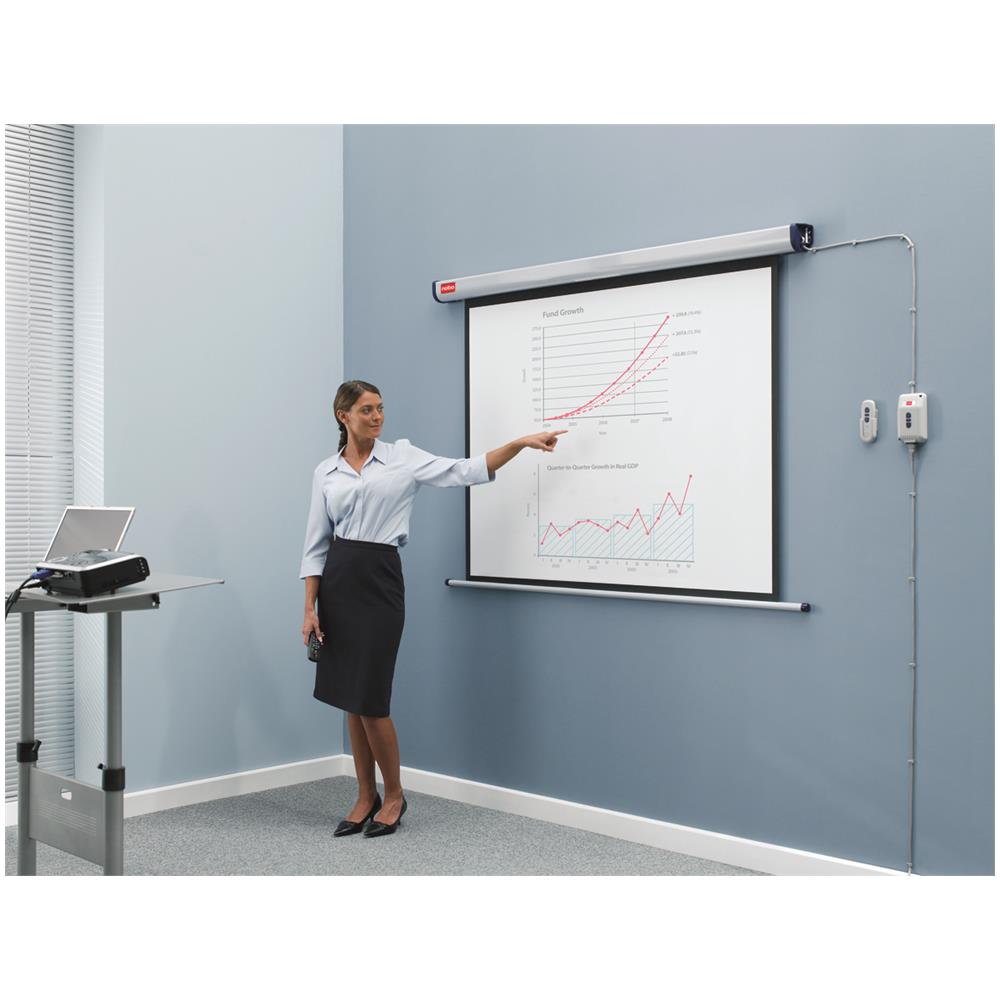 Schermo di proiezione a parete elettrico 1.440x1.080 mm - Foto 2