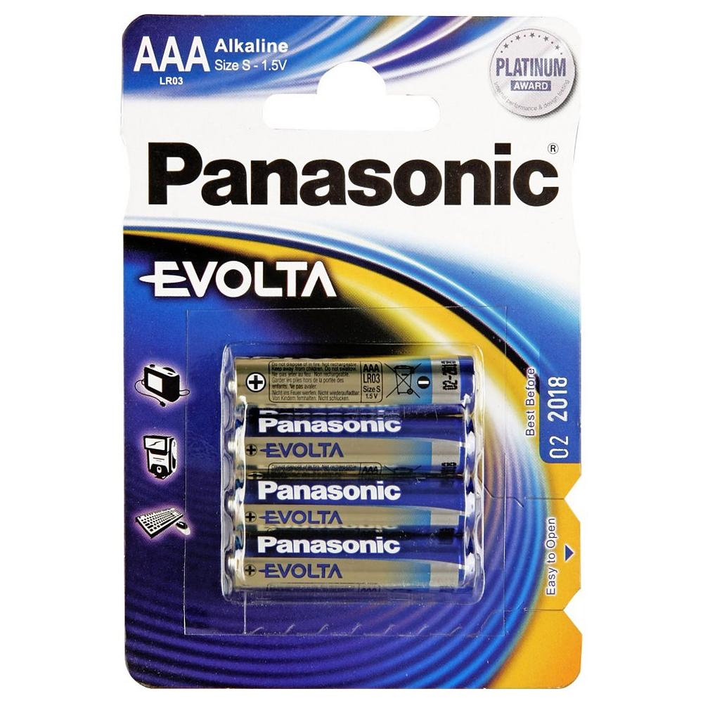 IBT-PLR03-EB4 - Blister 4 Batterie Mini Stilo AAA Alcaline LR03 Evolta - Foto 1