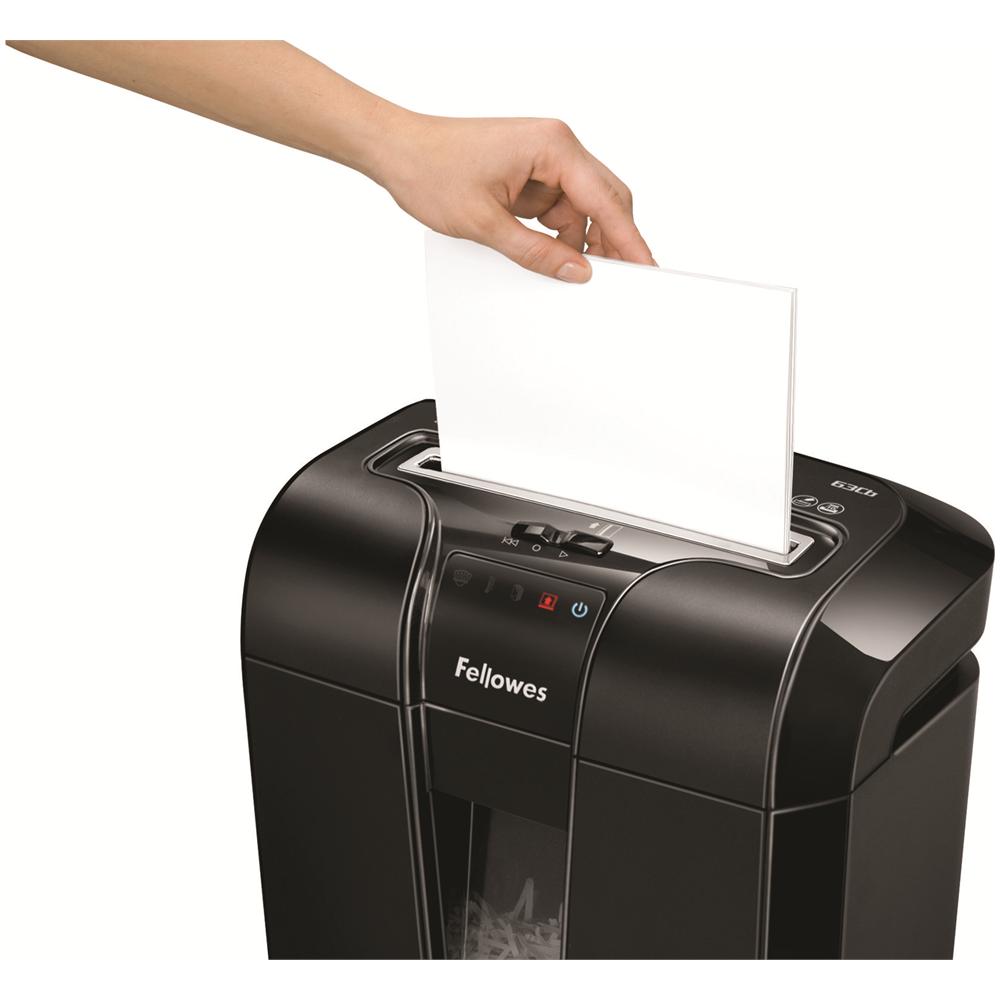 Distruggidocumenti a Frammenti Powershred 63Cb con Cestino da 19L Capacità di taglio 10 fogli Colore Nero - Foto 2