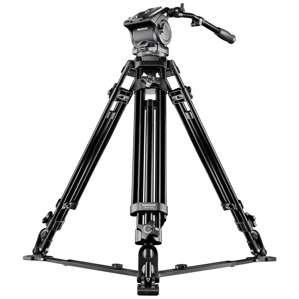 Treppiede con Testa a 3 Movimenti Altezza Max 170 cm Nero 18646-EU - Foto 1