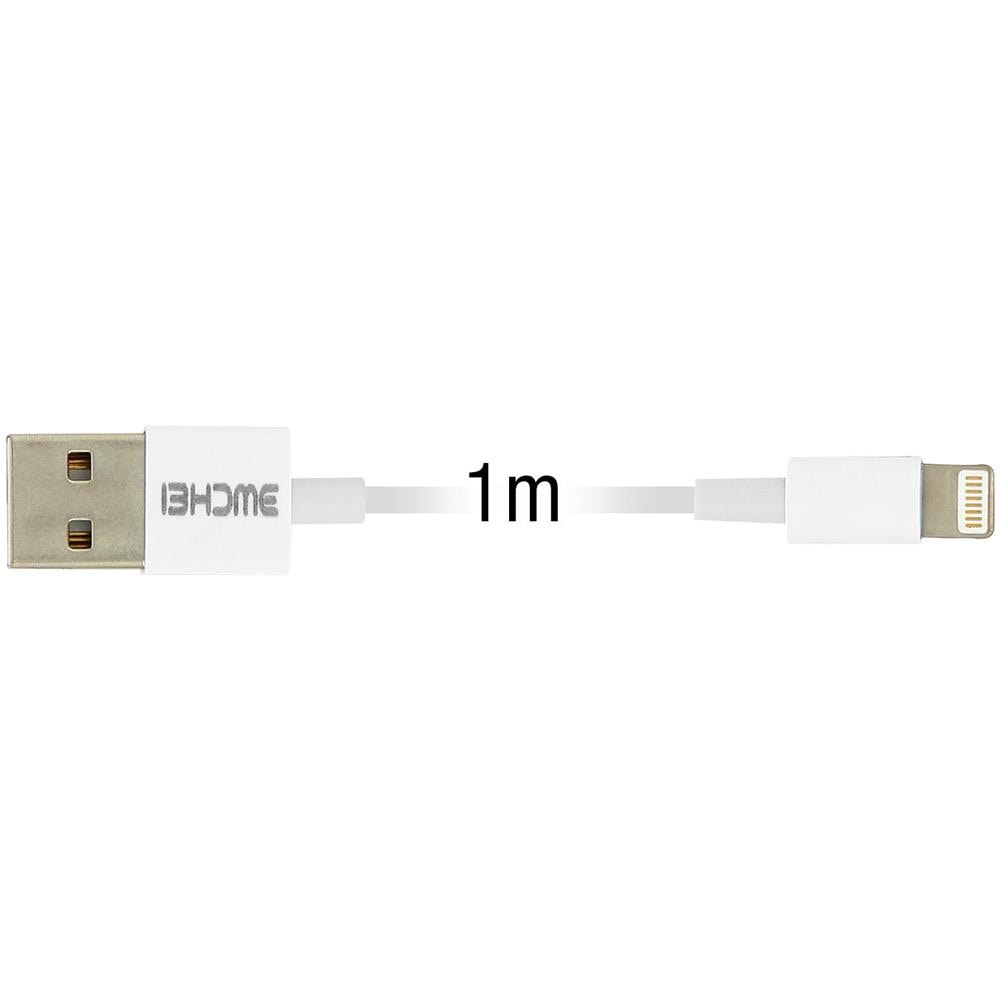 Kit Caricabatteria 2.1a + Caricatore Auto 2.1a + Cavo Iphone / Ipad 1m - Bianco - Foto 2