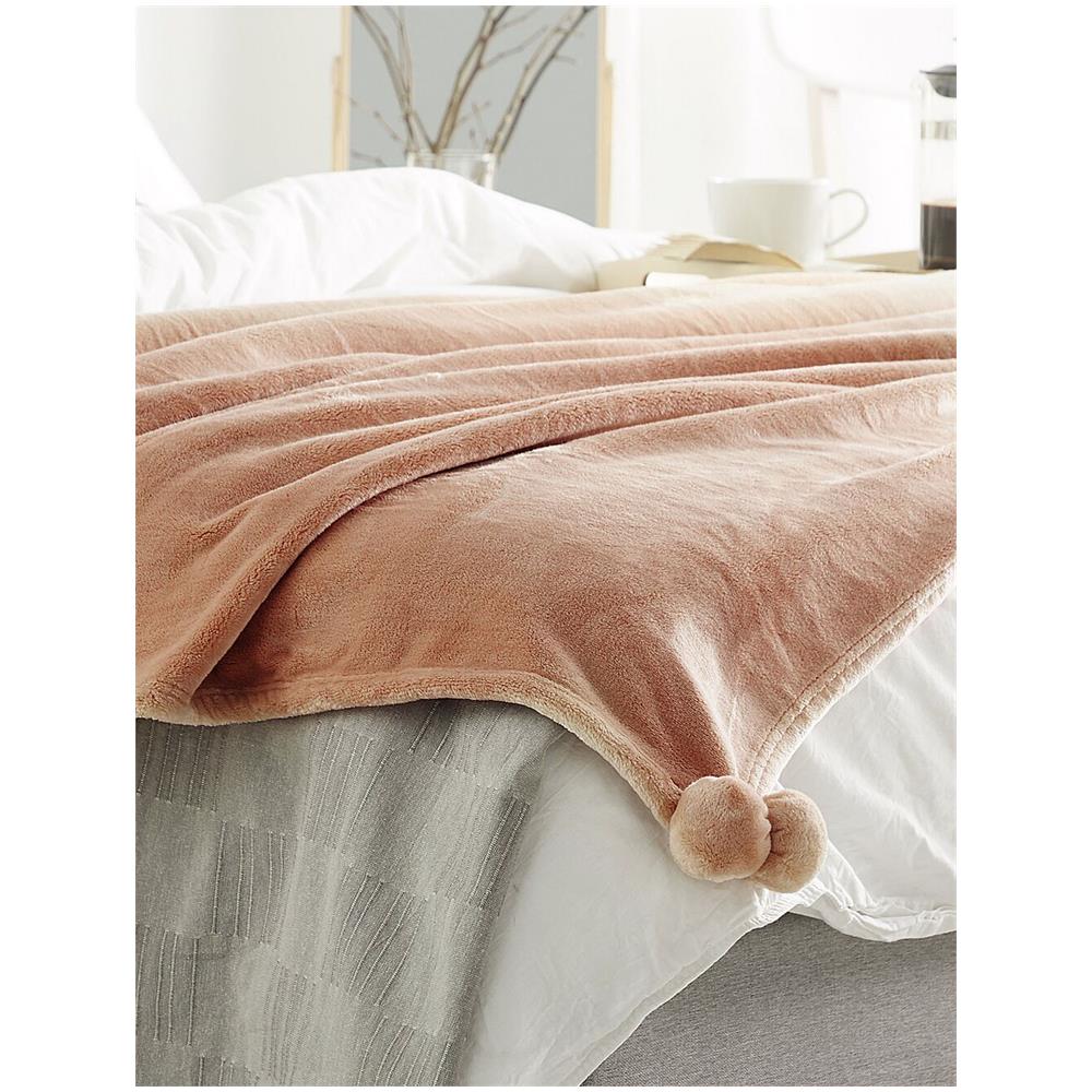 Coperta In Color Marrone Chiaro 200x220cm Terke - Foto 4
