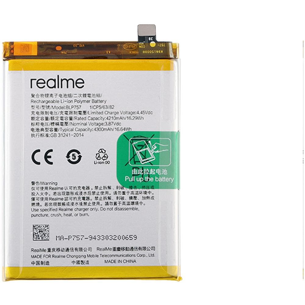 Batteria Ricambio Originale Blp757 4300 Mah Realme 6 / 6s / 6 Pro Rmx2061 - Foto 2