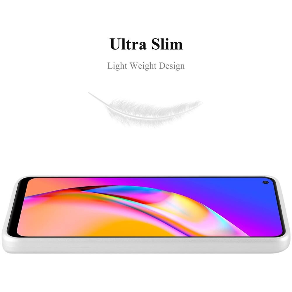 Custodia Compatibile Con Oppo A94 5g In Argento Metallico - Coperchio Protettivo In Silicone Tpu Flessibile - Foto 2