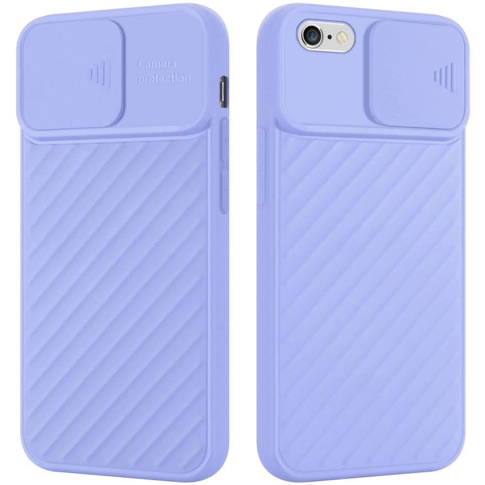 Custodia Compatibile Con Apple Iphone 6 / 6s In Viola Opaco - Coperchio Protettivo In Silicone Tpu Flessibile E Con Protezione Per La Fotocamera - Foto 1