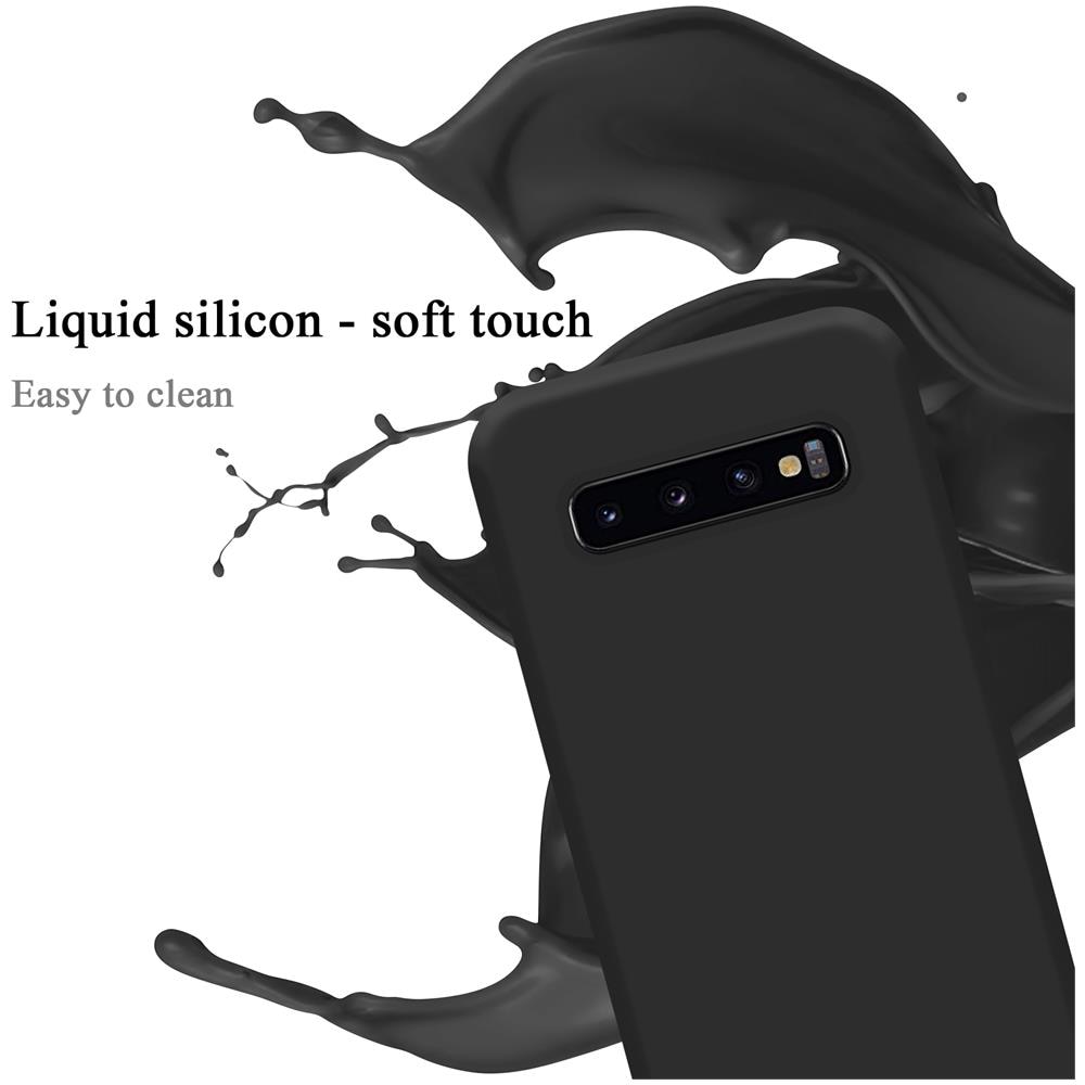Custodia Compatibile Con Samsung Galaxy S10 Plus In Liquid Nero - Coperchio Protettivo In Silicone Tpu Flessibile - Foto 2