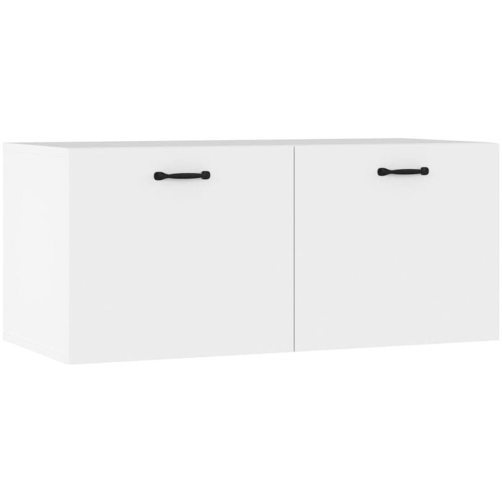 Armadietto A Muro Bianco 80x35x36,5 Cm In Legno Multistrato - Foto 2
