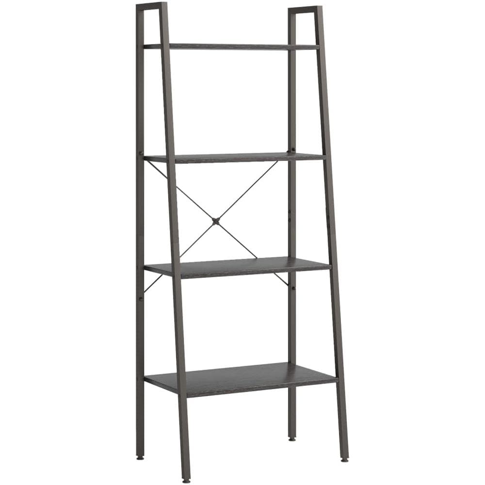 Scaffale Autoportante Con 4 Ripiani Nero 56x35x140 Cm - Foto 2