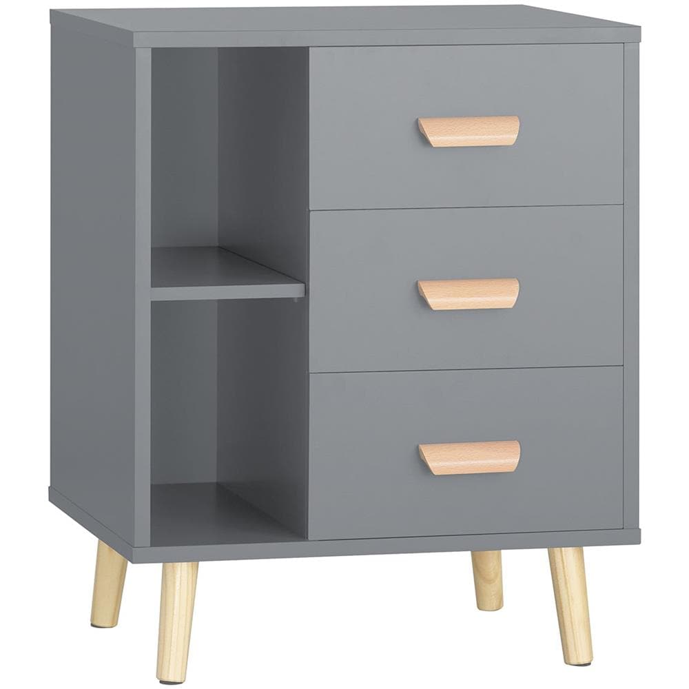 Comodino Piccolo Tavolino Divano Con 3 Cassetti Comodino Comodini L48*p40*a60cm Fbt95-hg - Foto 1