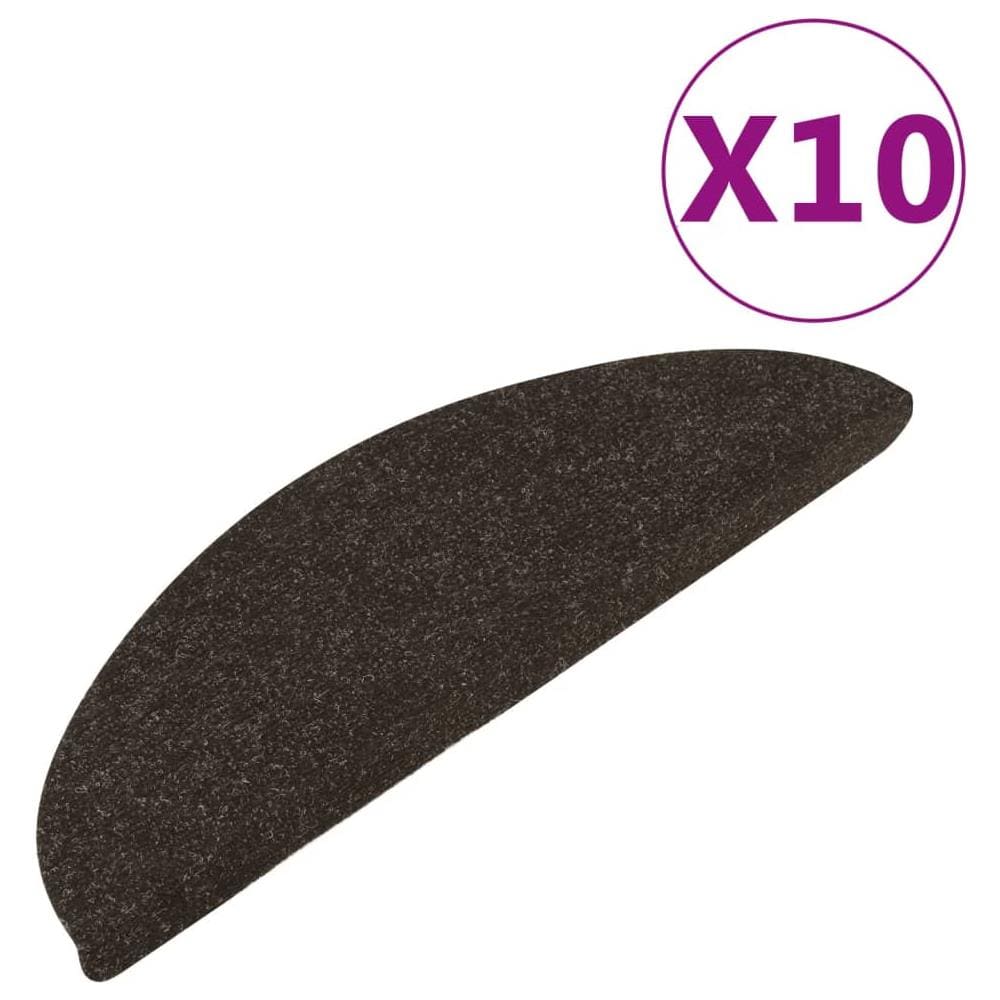 Tappetini Autoadesivi per Scale 10pz Antracite 65x22,5x3,5 cm - Foto 1