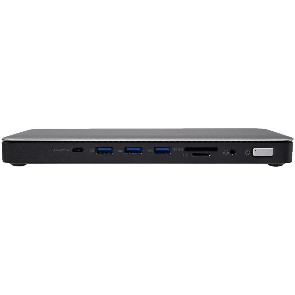 DOCKTB4PT replicatore di porte e docking station per laptop Cablato Thunderbolt 4 Nero, Argento - Foto 2