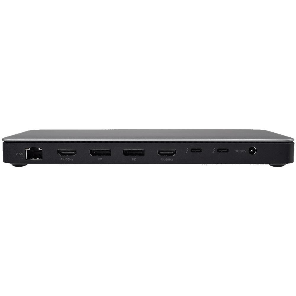 DOCKTB4PT replicatore di porte e docking station per laptop Cablato Thunderbolt 4 Nero, Argento - Foto 8