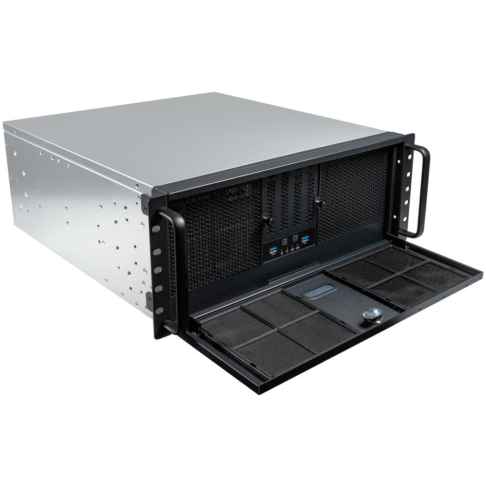 Custodia Rack UK4339V 4U ATX Colore Nero /Argento - Foto 2