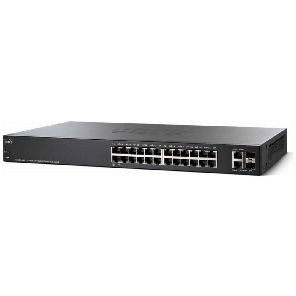 Cisco Small Business SF220-24P Gestito L2 Fast Ethernet (10/100) Supporto Power over Ethernet (PoE) Nero - Foto 1
