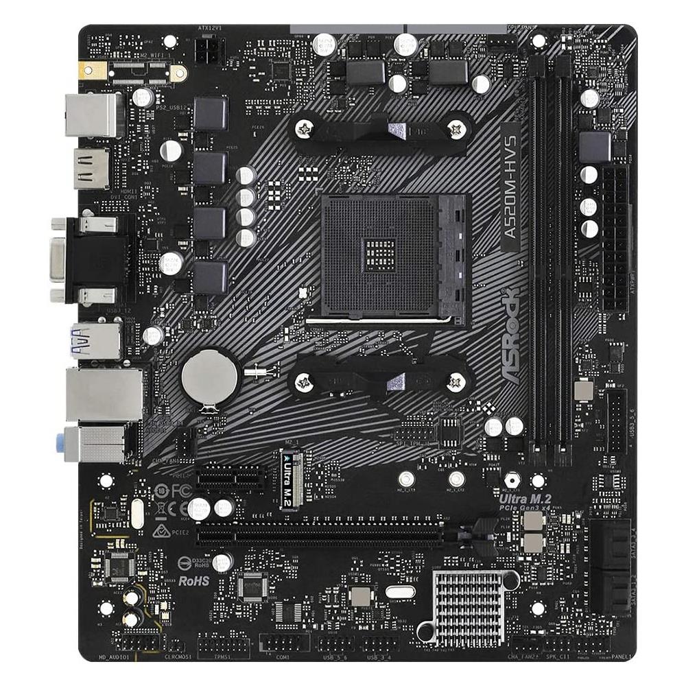 Scheda Madre A520M-HVS Socket AM4 Chipset A520 Micro ATX - Foto 2