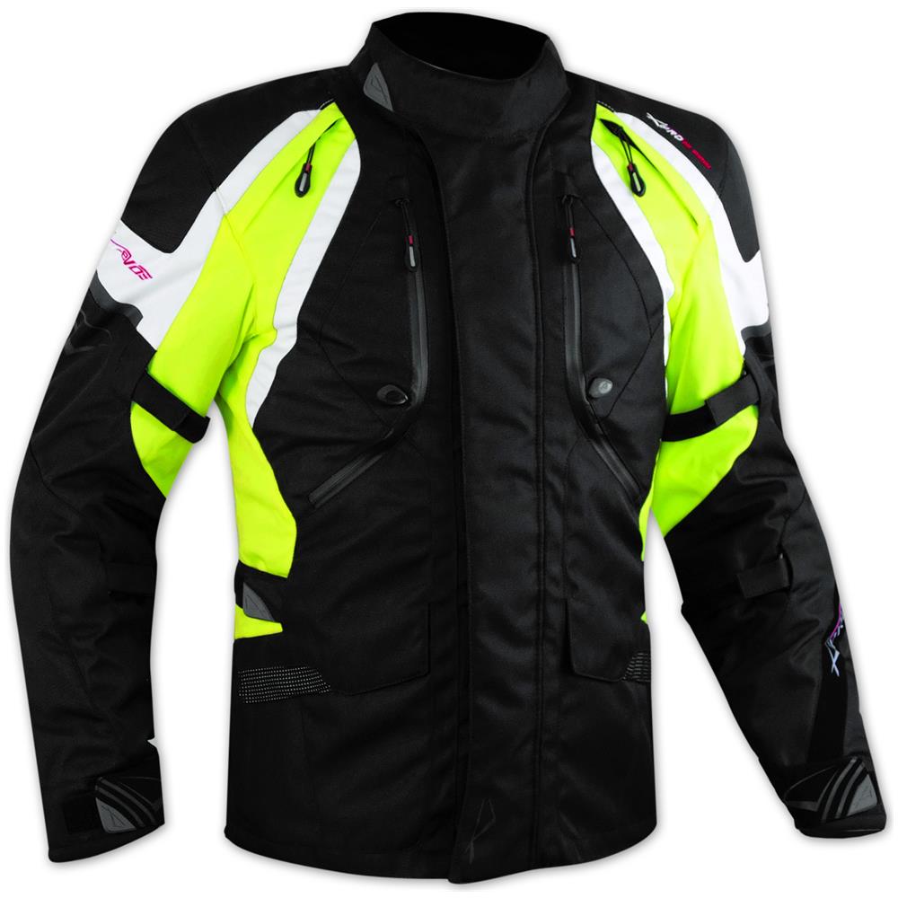 Enduro Giacca Moto Turismo Touring Cordura Impermeabile 4 Stagioni Fluo L - Foto 2