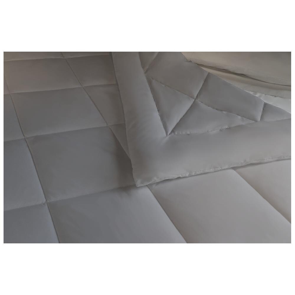 Trapunta Pearl - Tinta Unita, Matrimoniale, Invernale - Per Letto - Grigio In Microfibra, 260 X 250 Cm - Foto 2