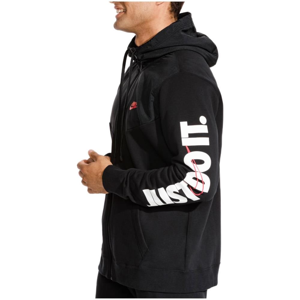 Felpa Full Zip Uomo Sportwear Just Do It Nera Taglia M Codice 931900-010 - Foto 2