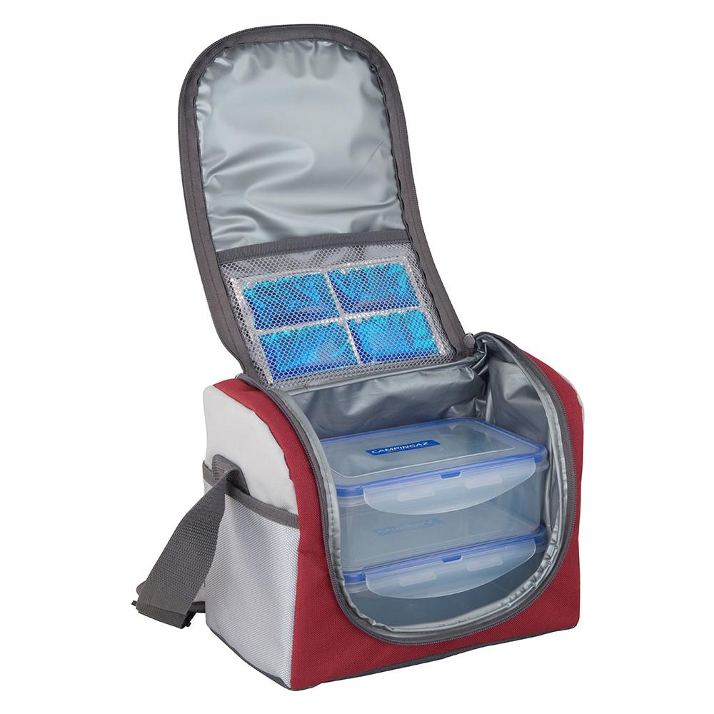 Urban Lunch Bag, Grigio, Rosso - Foto 2