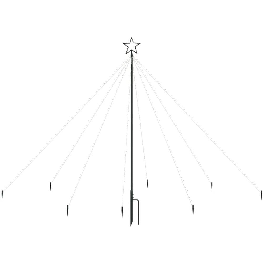 Albero Di Natale Cascata Luci Led Interni Esterni 400 Led 2,5 M - Foto 2