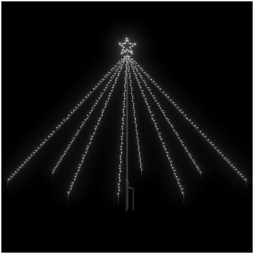 Albero Di Natale Cascata Luci Led Interni Esterni 400 Led 2,5 M - Foto 3
