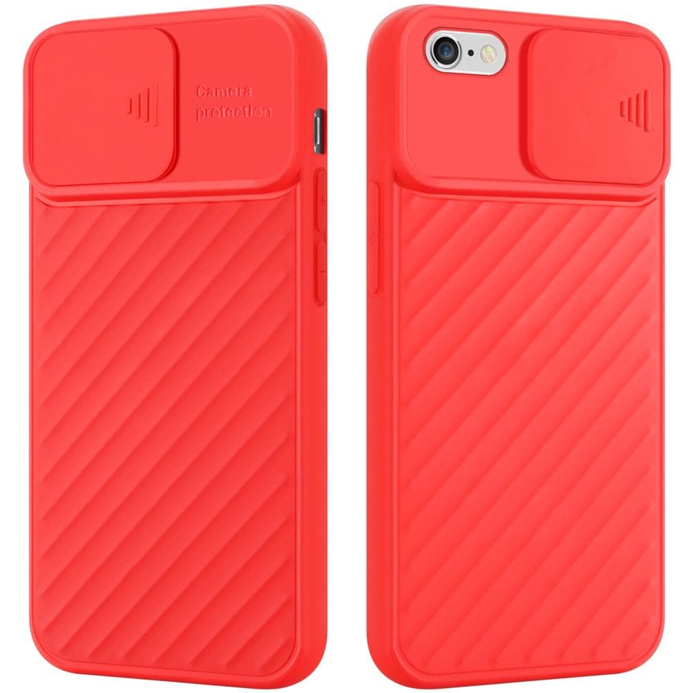 Cadorabo Custodia Compatibile Con Apple Iphone 6 / 6s In Opaco Rosso - Coperchio Protettivo In Silicone Tpu Flessibile E Con Protezione Per La Fotocamera - Foto 1