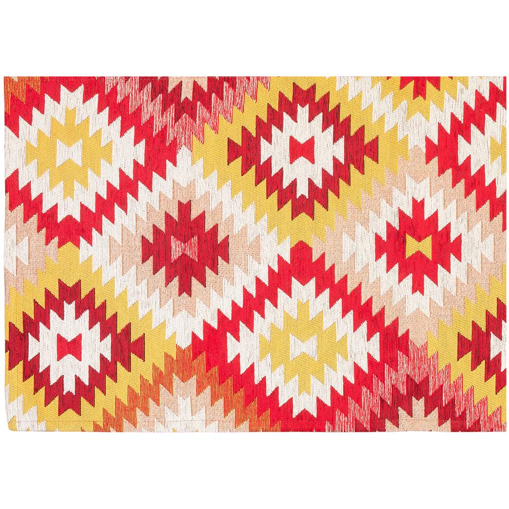 Tappeto Arredo Antiscivolo Camera Salotto Disegno Astratto Geometrico Avana By Suardi 140x200 Rosso - Foto 2