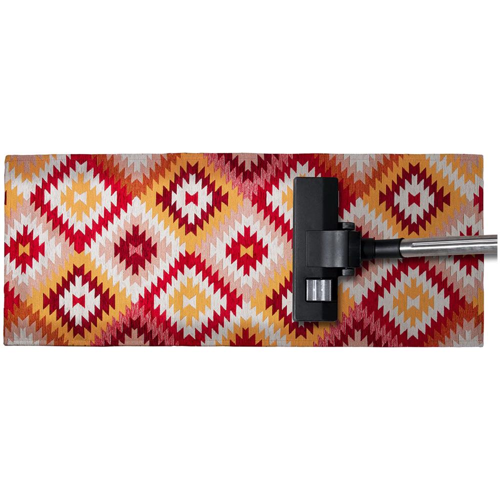 Tappeto Arredo Antiscivolo Camera Salotto Disegno Astratto Geometrico Avana By Suardi 140x200 Rosso - Foto 5