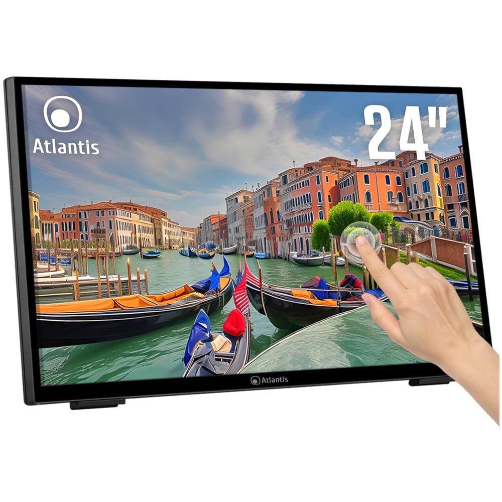 Monitor Touch Screen 23.8" LED IPS A05-T24A-VHDM 1920 x 1080 Full HD Tempo di Risposta 8 ms - Foto 1