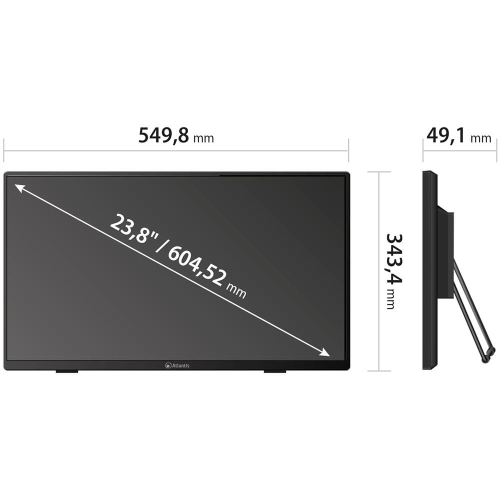 Monitor Touch Screen 23.8" LED IPS A05-T24A-VHDM 1920 x 1080 Full HD Tempo di Risposta 8 ms - Foto 12